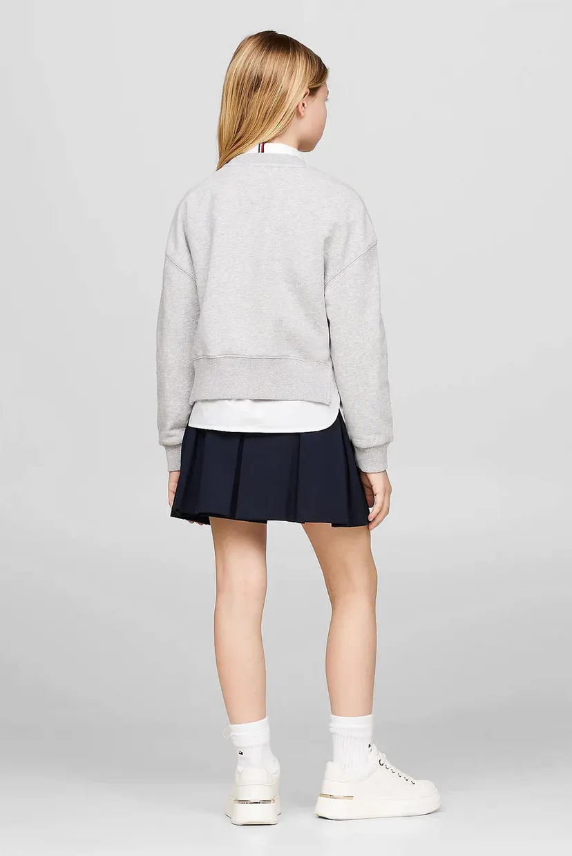 Дитячий світло-сірий світшот HILFIGER NY EMBROIDERED CREWNECK 3