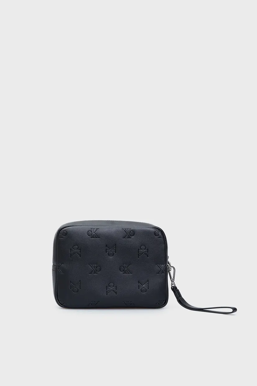 Мужской черный несессер AOP EMBOSS ZIP POUCH 4