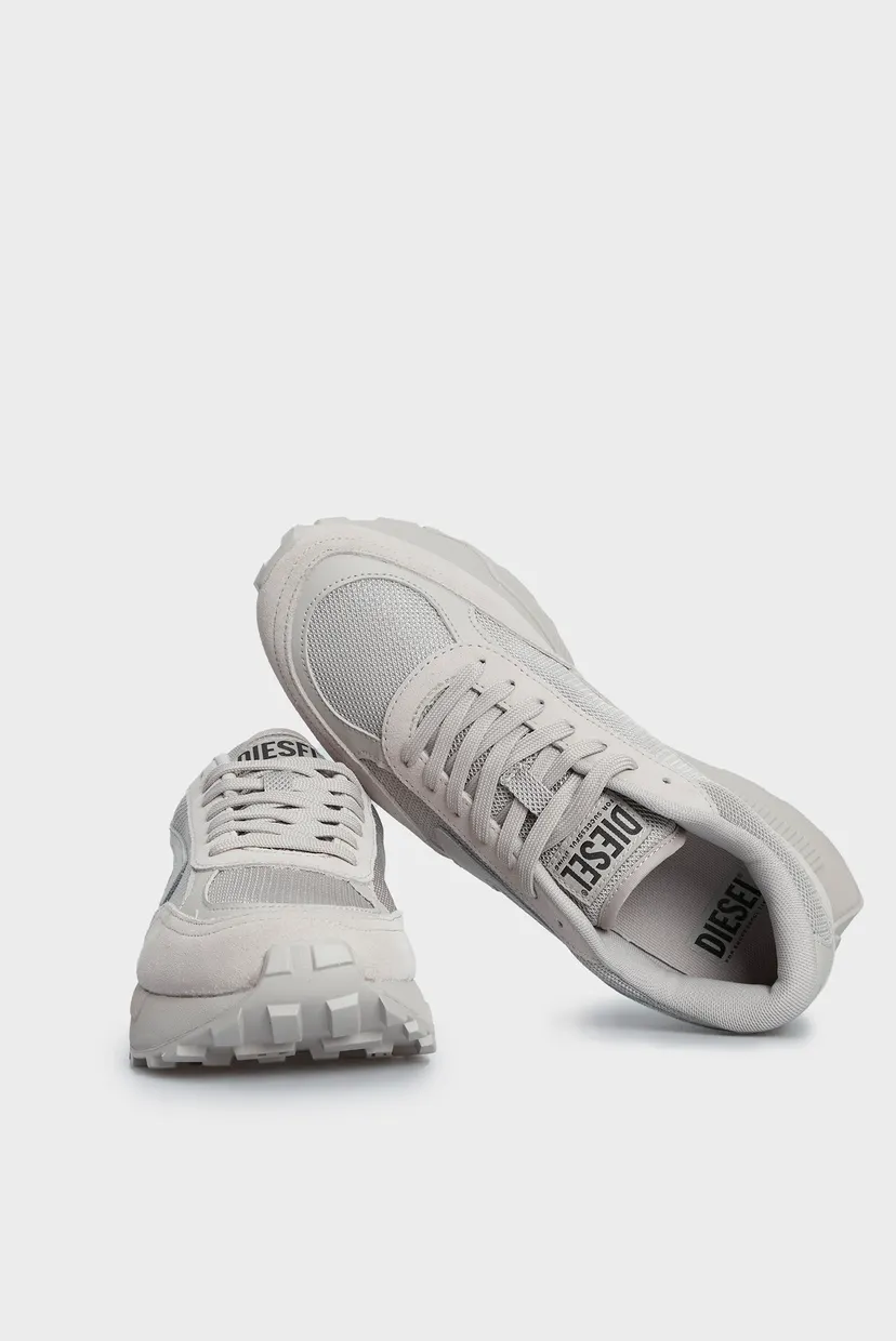 Жіночі сірі замшеві кросівки TYCHE Diesel Y03346 PR173 — MD-Fashion
