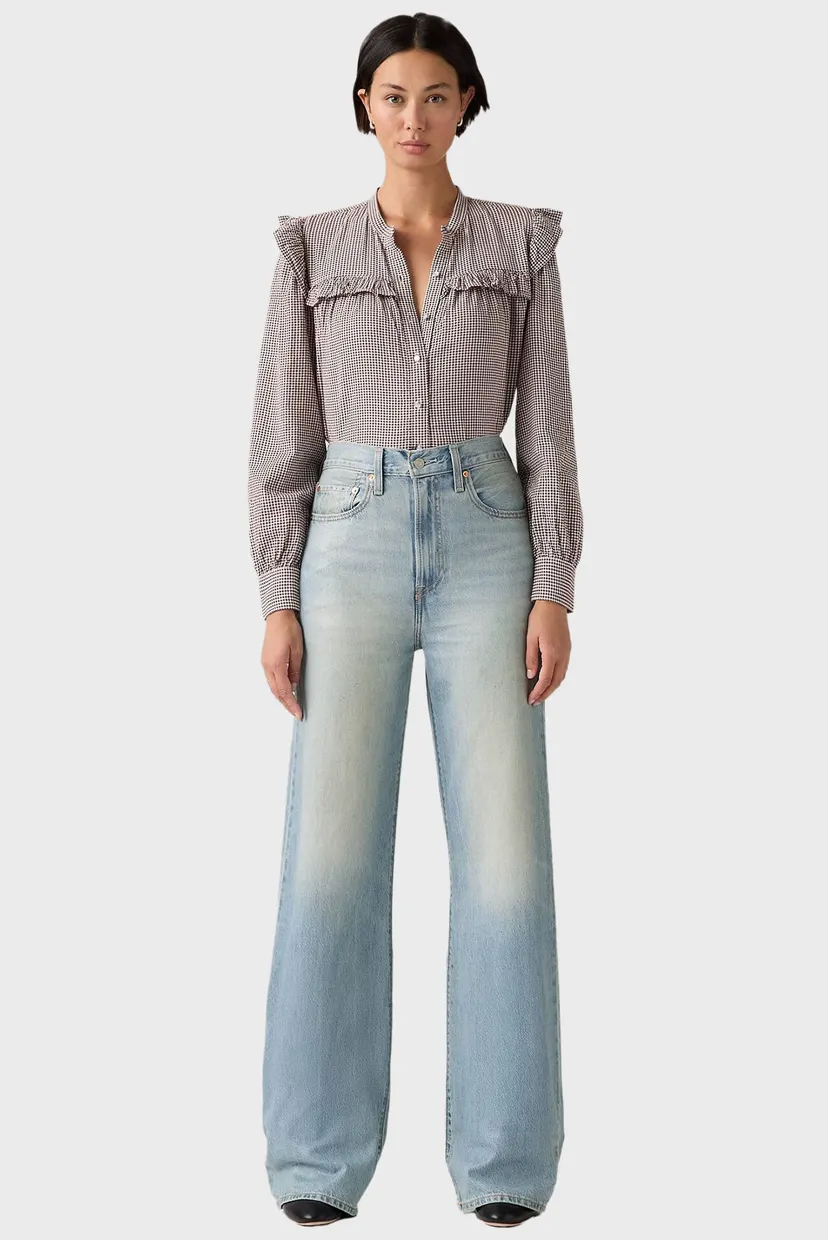 Жіночі блакитні джинси Ribcage Wide Leg 3