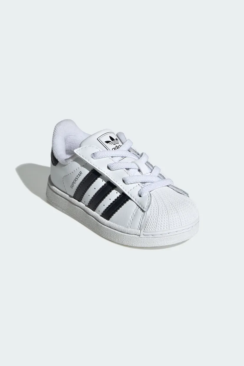 Дитячі білі снікерси Superstar II Elastic Lace Kids 4