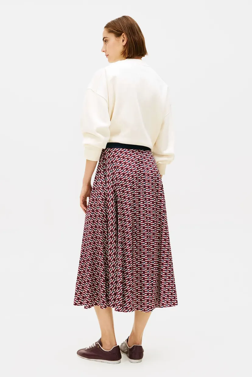 Жіноча спідниця з візерунком VIS TWILL A-LINE MIDI 3