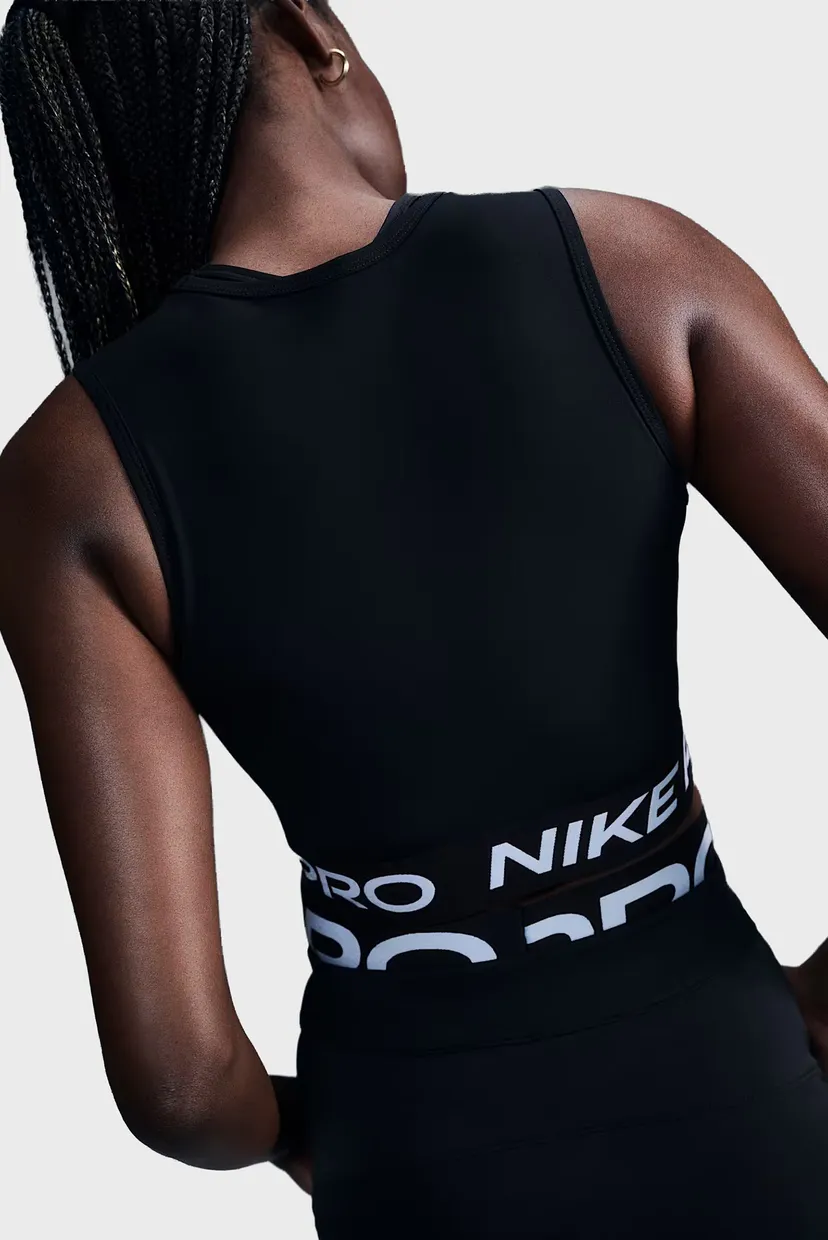 Женский черный топ NIKE PRO DF 365 CROP TANK 5