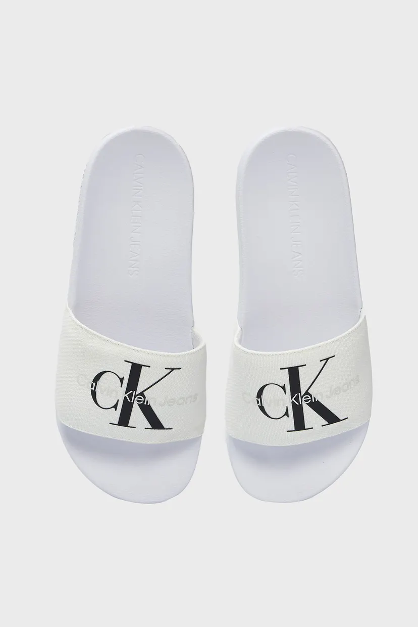 Жіночі білі слайдери SLIDE MONOGRAM CO 4