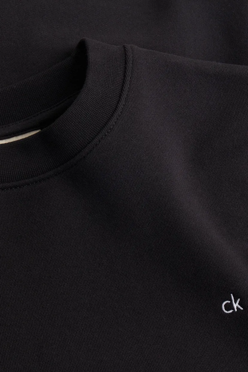 Жіночий чорний світшот CK EMB REGULAR TERRY SWEATSHIRT 5