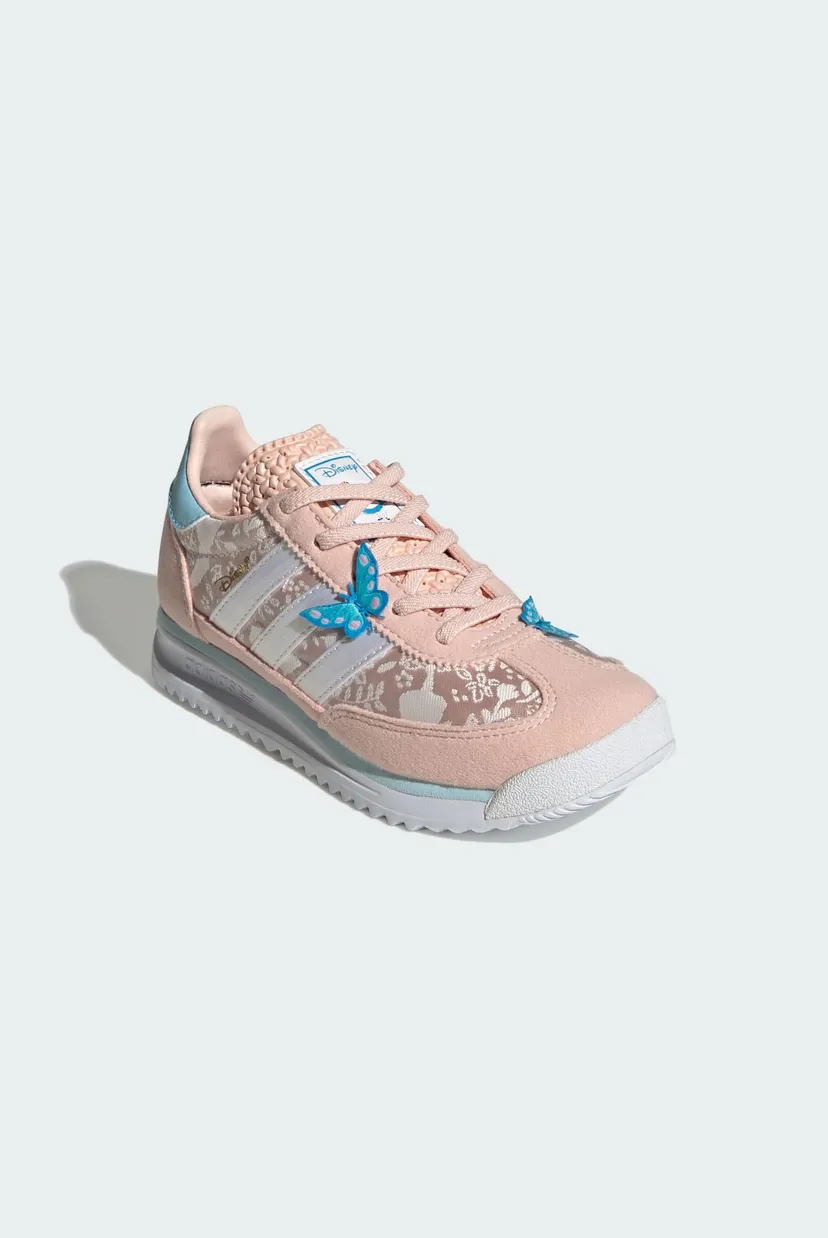 Детские пудровые кроссовки ADIDAS DISNEY SL 72 RS ELASTIC LACE 4