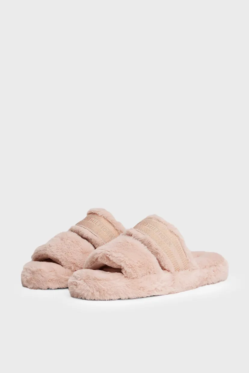 Жіночі рожеві капці HILFIGER FUR SLIPPER 3