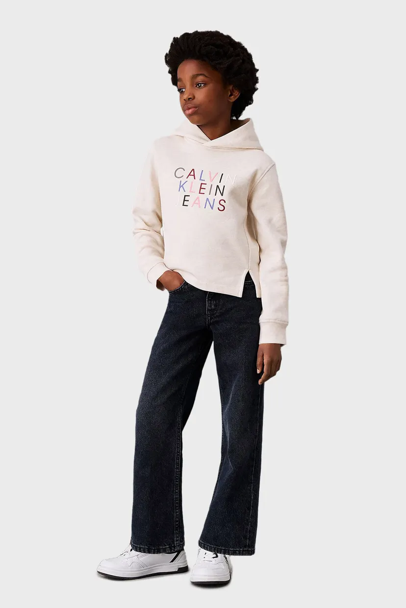 Дитяче бежеве худі COLOUR LOGO FLEECE 3