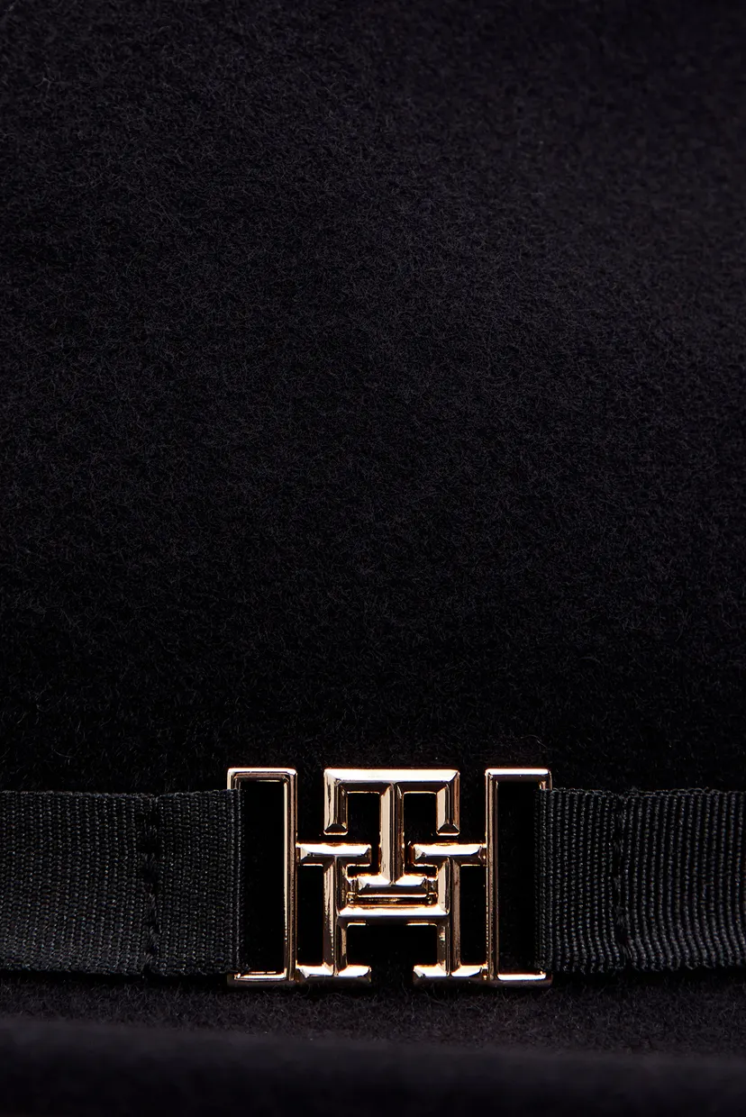 Женская черная шерстяная шляпа TH DISTINCT FEDORA 4