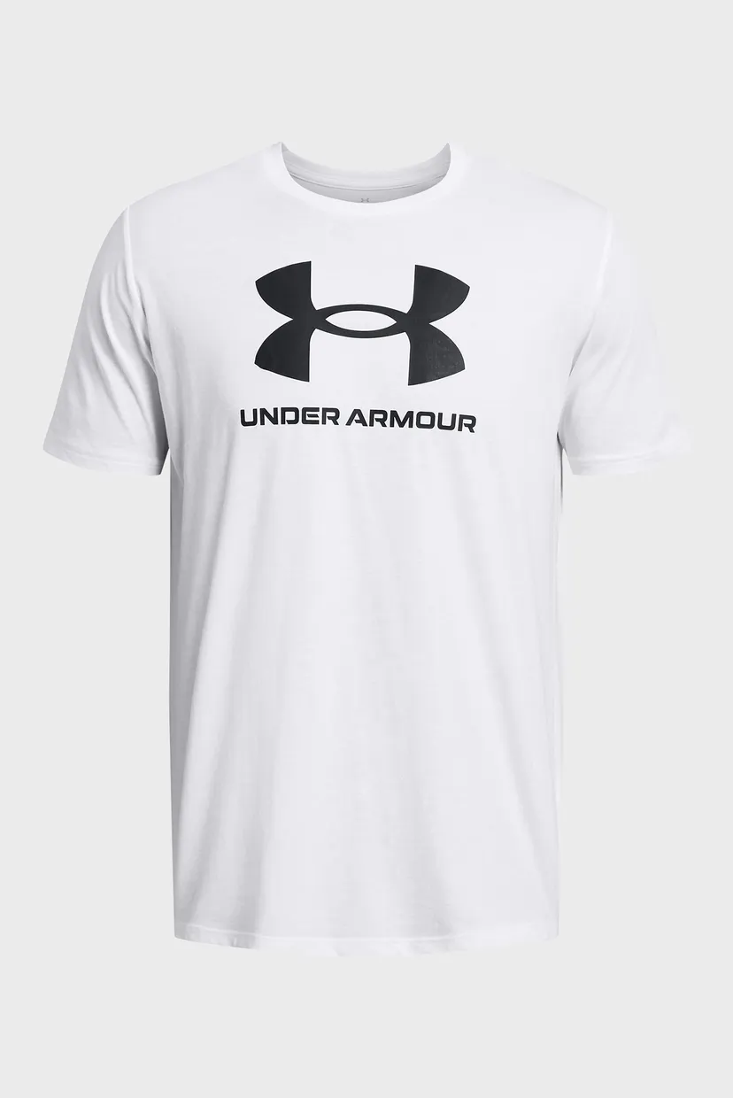 Чоловіча біла футболка UA SPORTSTYLE LOGO UPDATE SS 3