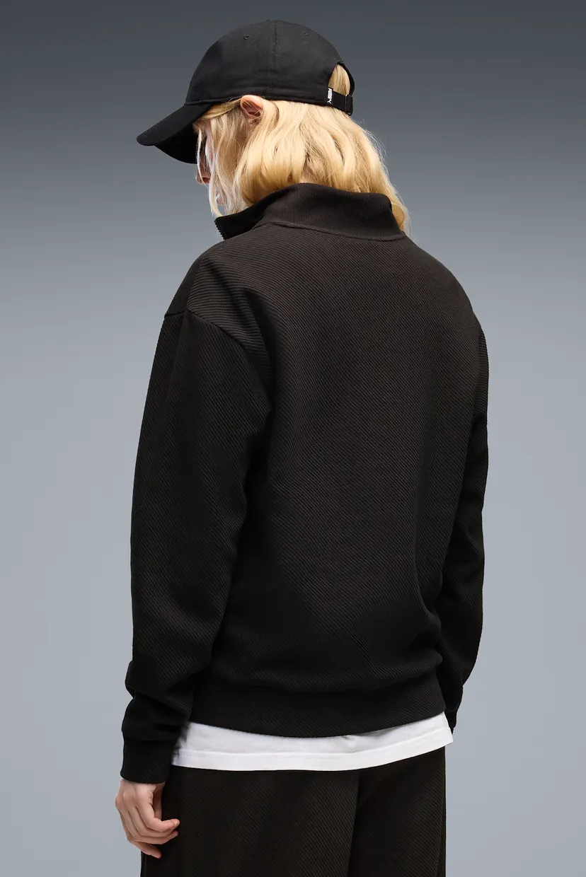 Женская черная кофта Essentials Elevated Standard Half-Zip Sweatshirt Women 3