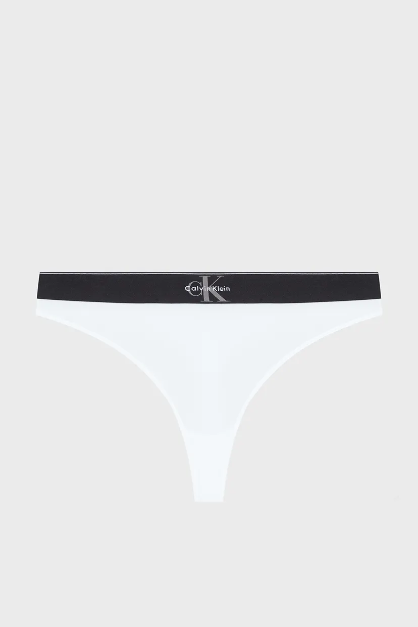 Жіночі білі трусики THONG 6