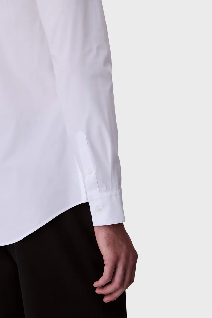 Чоловіча біла сорочка LS SOLID SUPIMA STRETCH 5