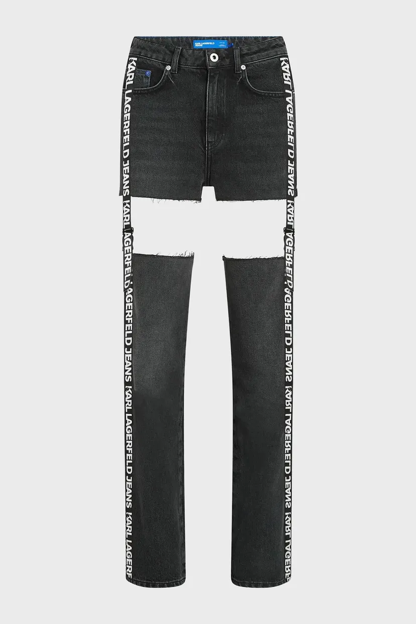Женские темно-серые джинсы CUT OUT 5