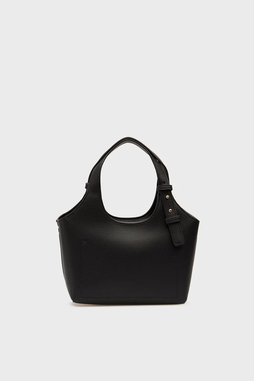 Жіноча чорна сумка LOGO MINI TOTE 4