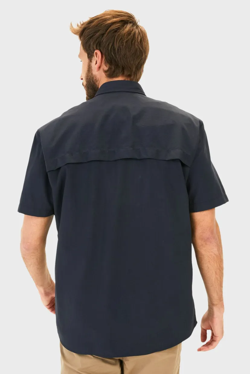 Чоловіча темно-синя сорочка Shortsleeve 3