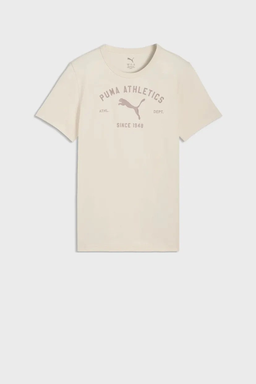Дитяча бежева футболка PUMA Class Graphic Tee Youth 4