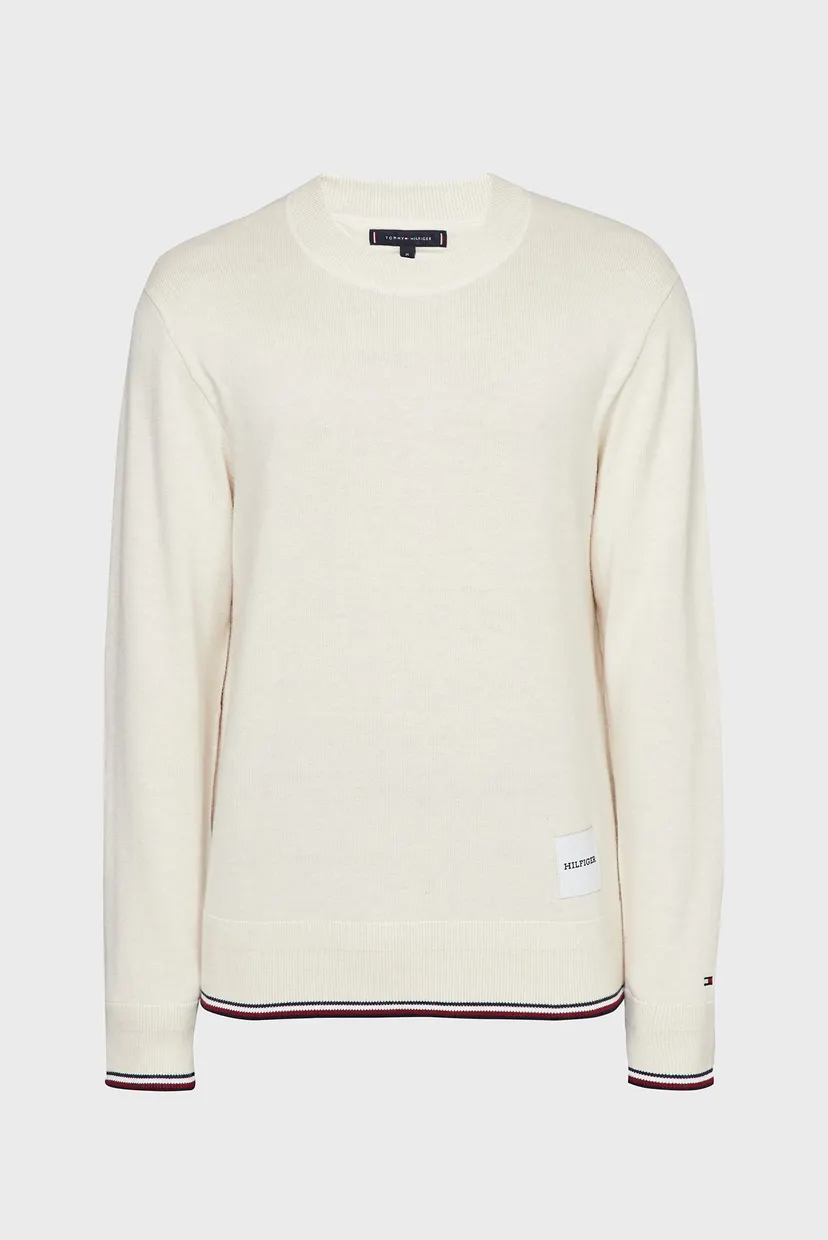 Чоловічий білий джемпер MONOTYPE GS TIPPED CREW NECK 5