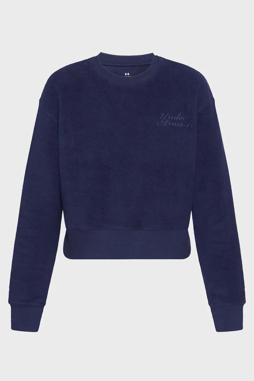 Жіночий темно-синій світшот Icon Terry Varsity Crew 4
