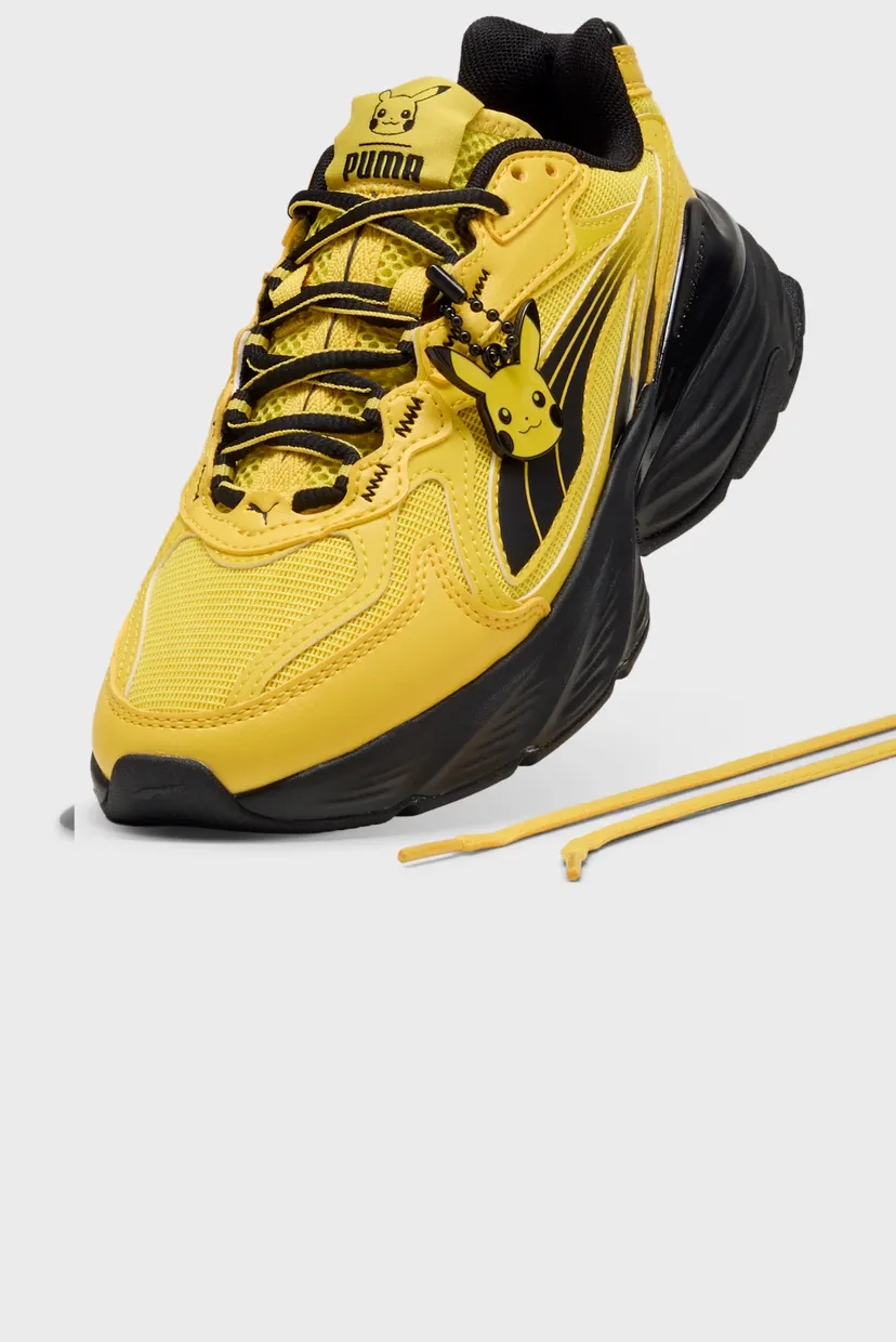 Жёлтые кроссовки PUMA x POKÉMON Fade Pikachu Sneakers Youth 5