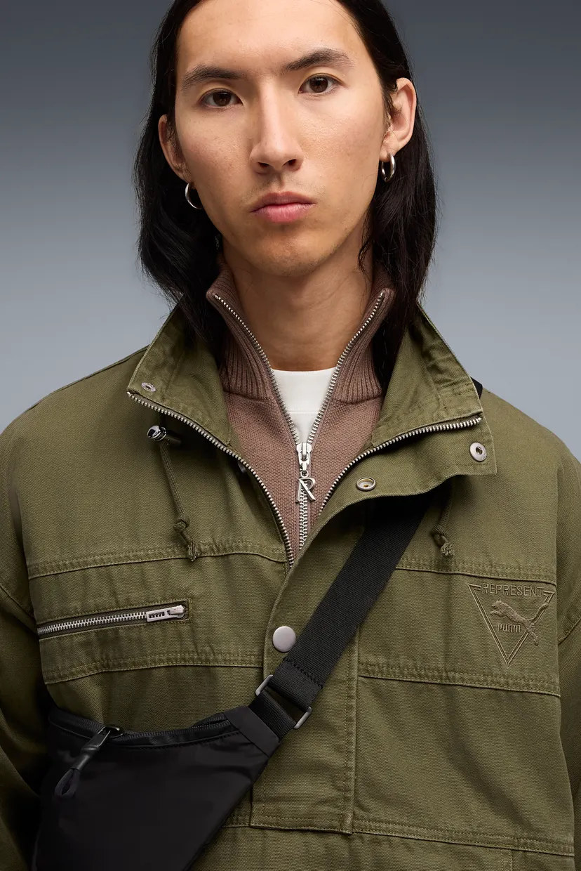 Мужской оливковый анорак PUMA x REPRESENT Jacket Men 4