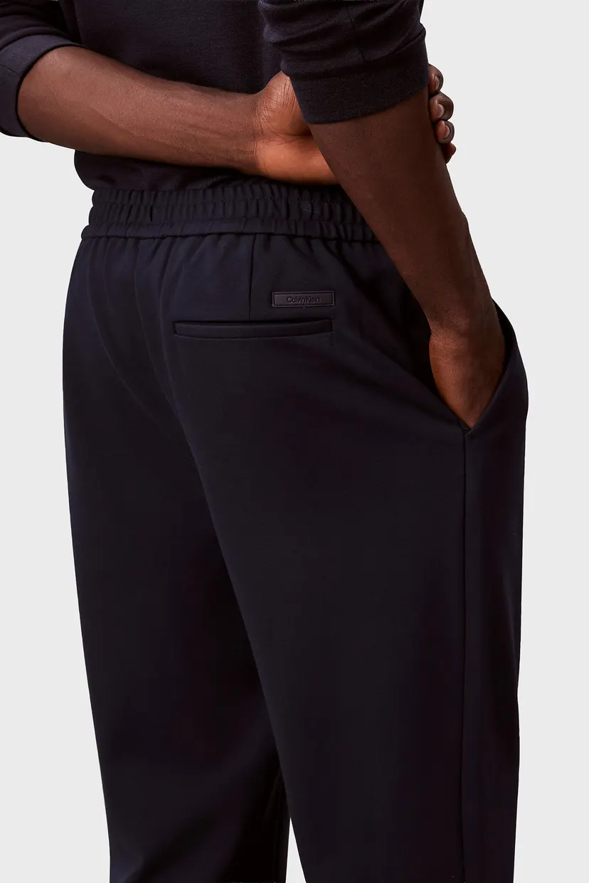 Мужские темно-синие брюки SLIM TAPERED KNIT 4