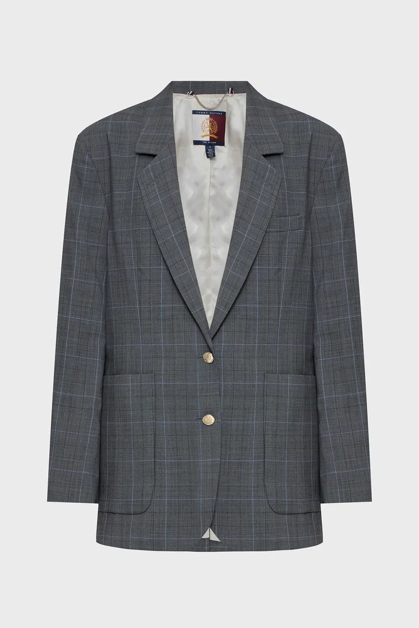 Жіночий сірий картатий блейзер THC CC CLUB BLAZER 8