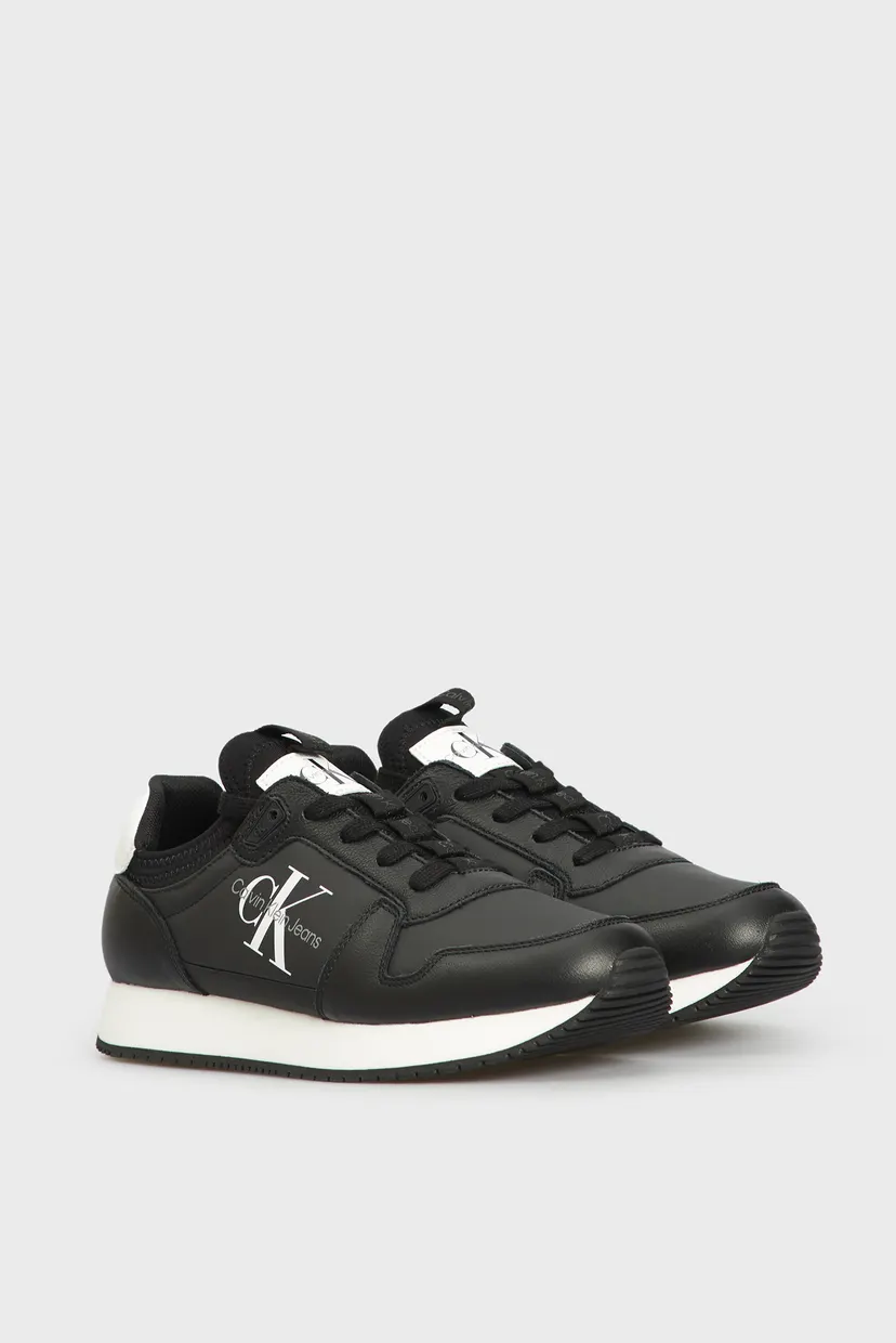 Женские черные кроссовки RUNNER SOCK LACEUP ML LTH 3