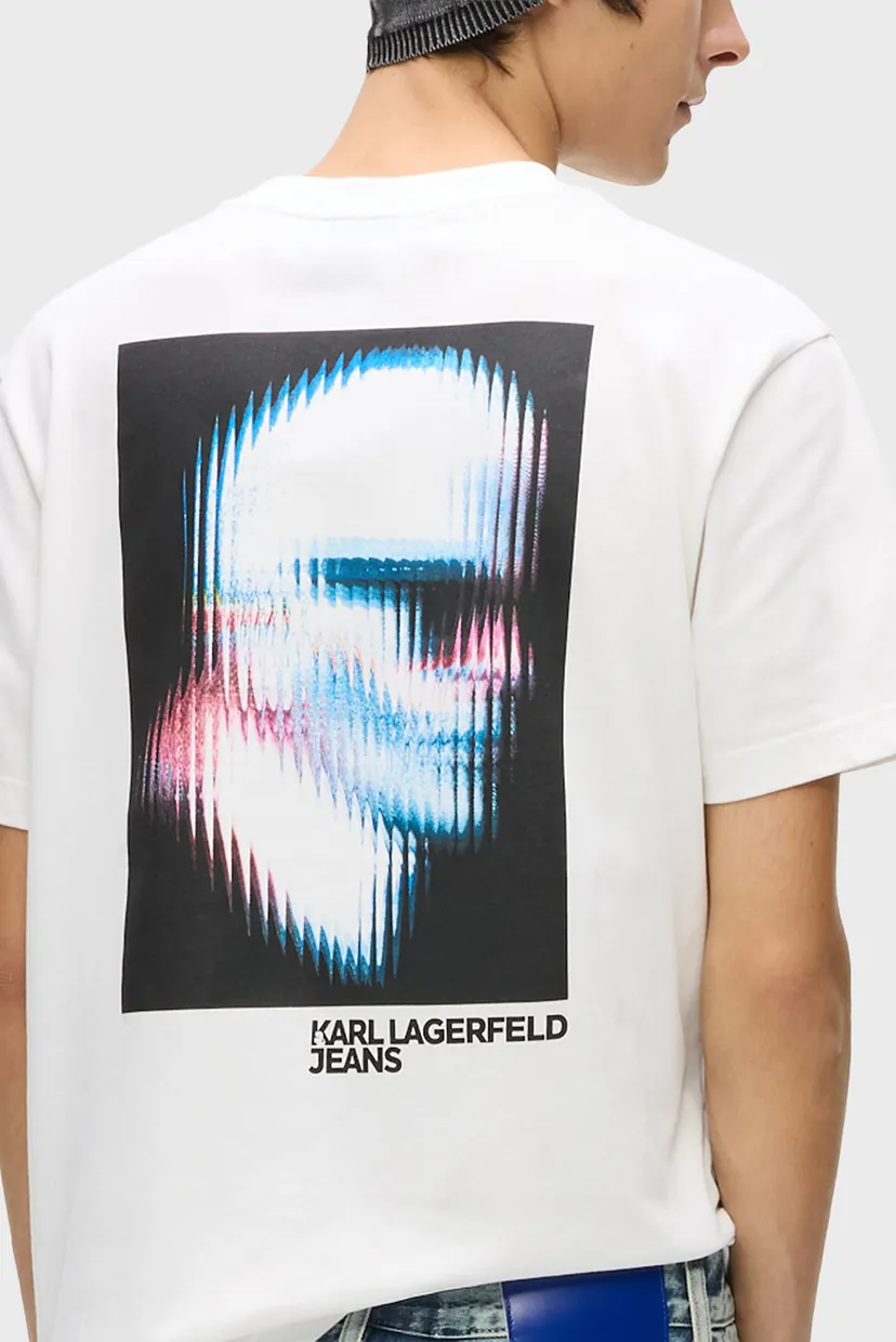 Мужская белая футболка KARL TEE 4