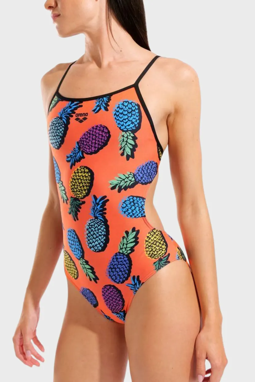 Жіночий купальник з візерунком PINEAPPLES SWIMSUIT TIE BACK 4