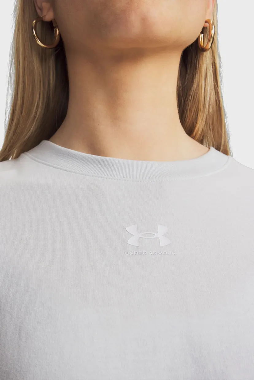 Жіноча світло-сіра футболка UA Rival Boxy Tee Solid 3