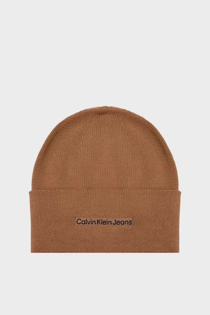 Мужская коричневая шапка INST EMBRO BEANIE 1