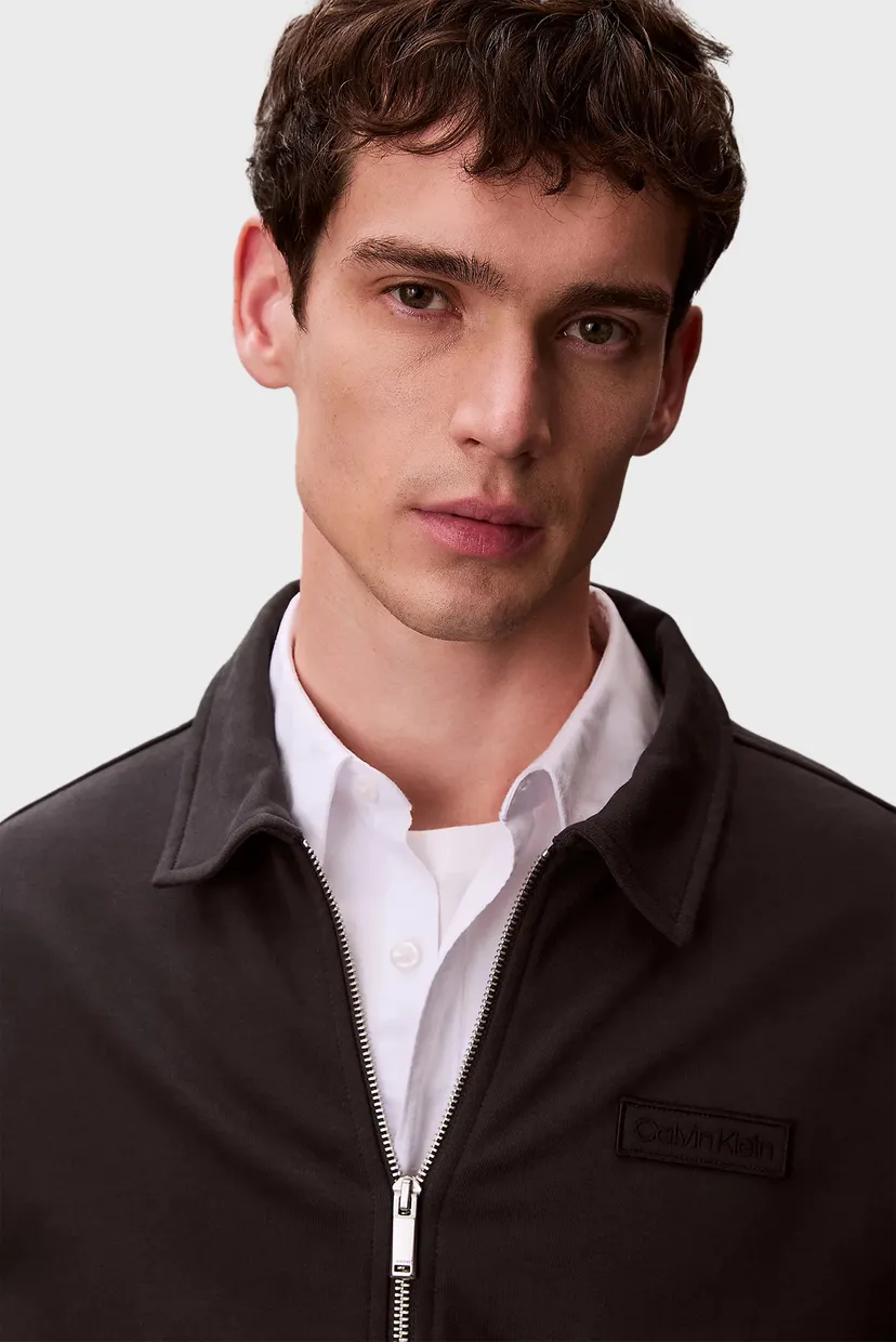 Чоловічий чорний кардиган LS WAFFLE-LINED PREMIUM SHIRT JA 5