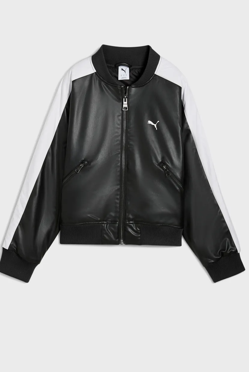 Жіночий чорний бомбер T7 Bomber Jacket Women 6
