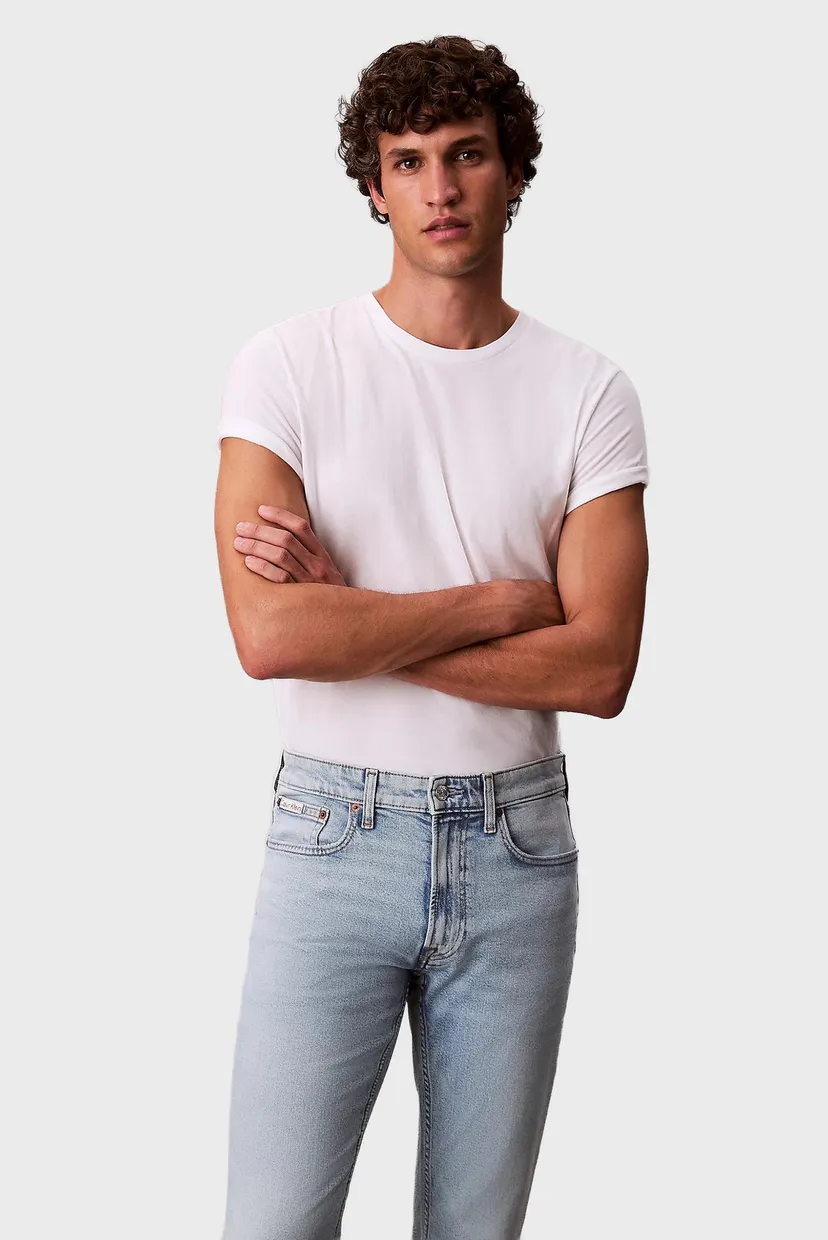 Мужские голубые джинсы SLIM MARBLED BEACON 4
