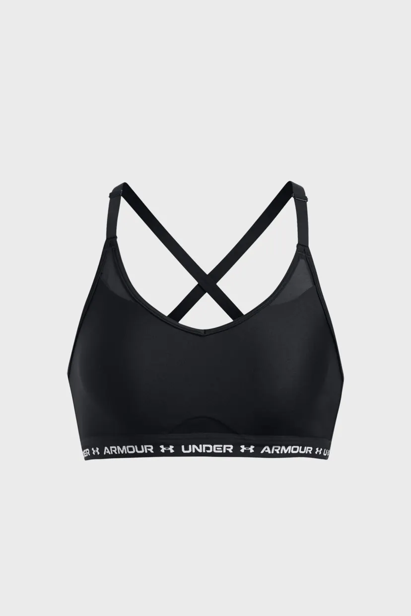 Жіночий чорний топ UA Crossback Low Bra 6