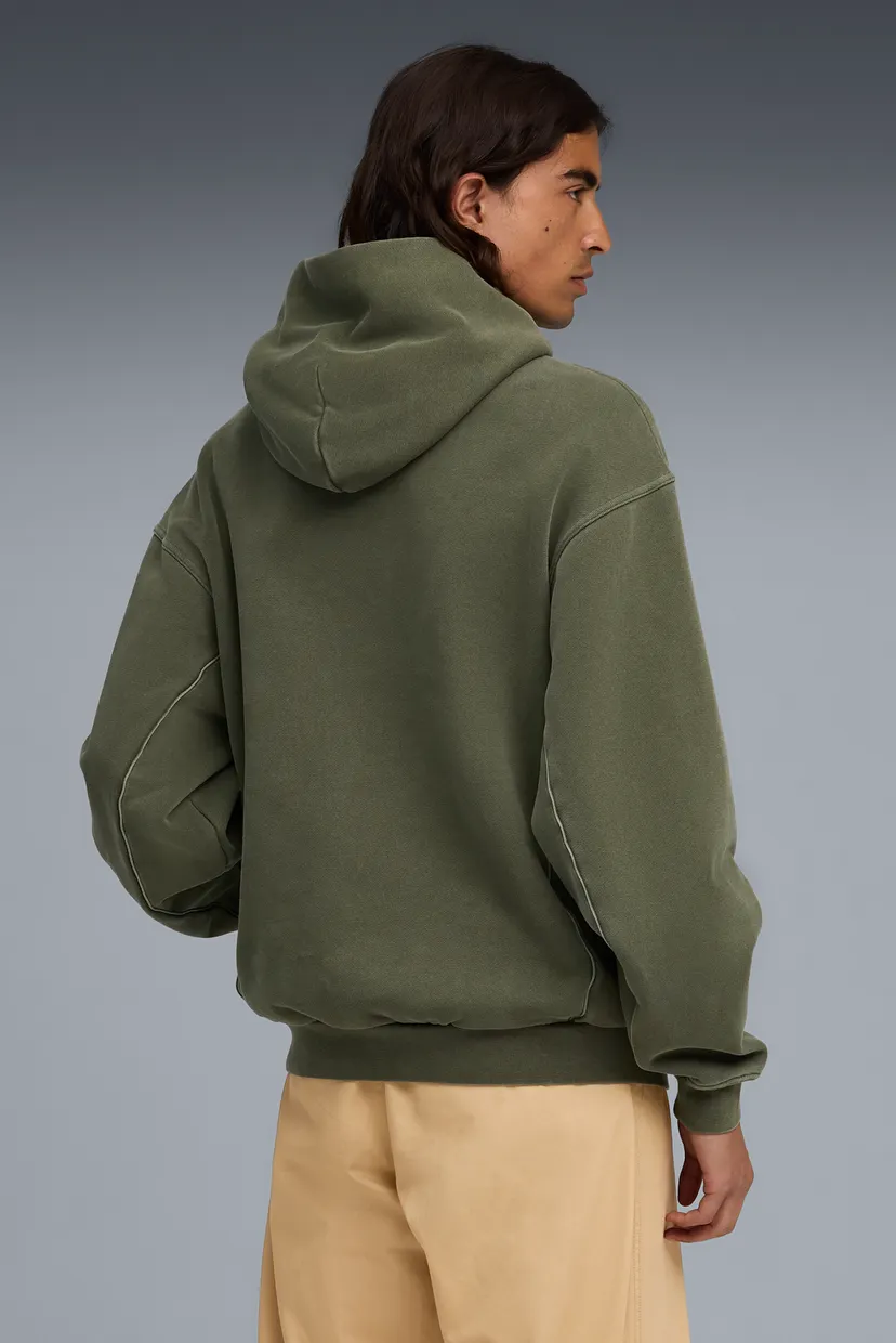 Мужское оливковое худи PUMA x REPRESENT Hoodie Men 3