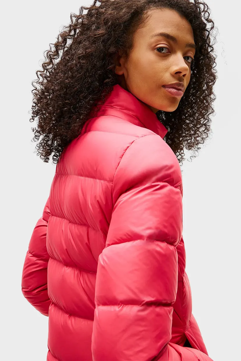 Жіночий червоний пуховик BASIC HOODED DOWN JACKET 4