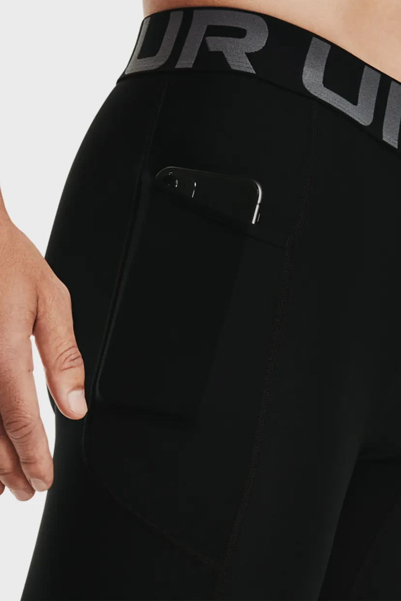 Чоловічі чорні велосипедки UA HG Armour Shorts 4