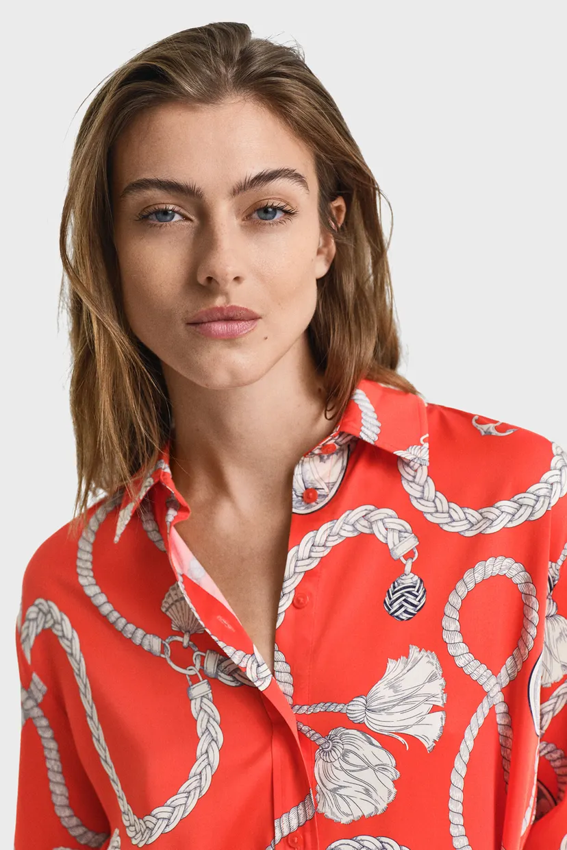 Жіноча коралова сукня з візерунком REL SAILING PRINT SHIRT DRESS 4