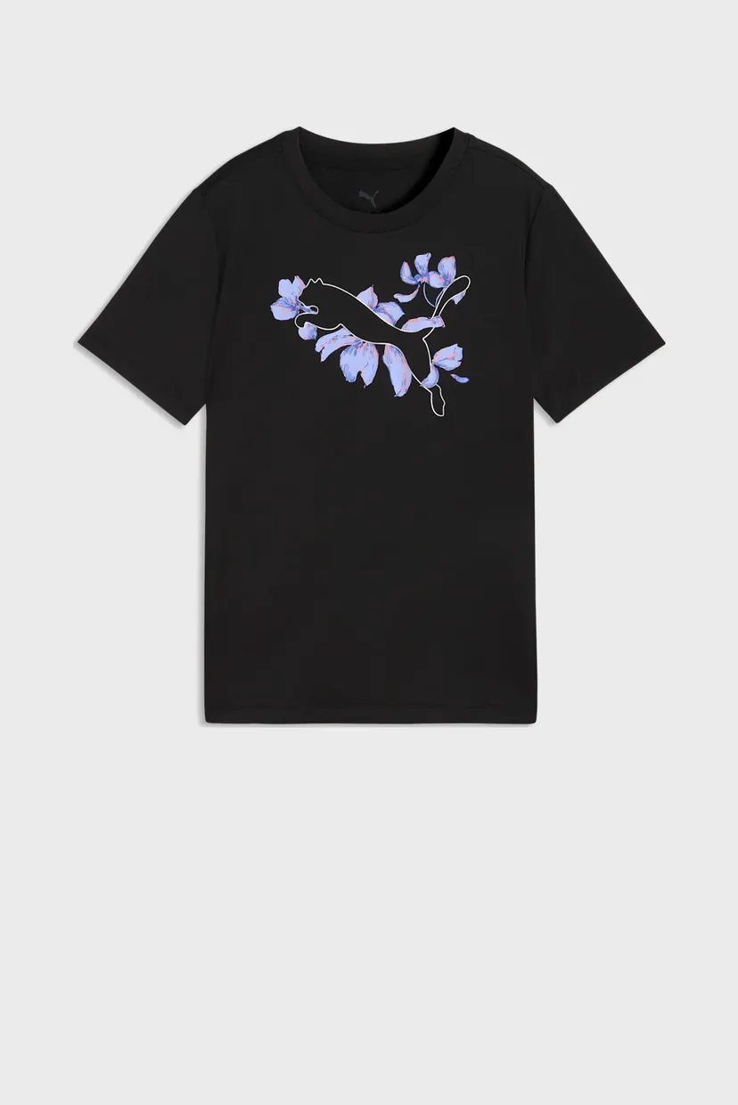 Дитяча чорна футболка Essentials Training Logo Graphic Tee Youth 4