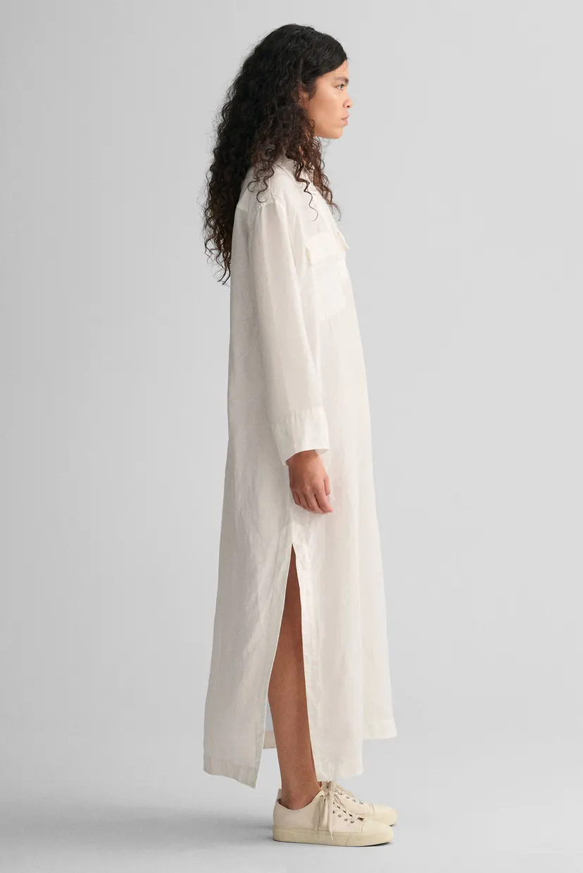 Жіноча біла сукня RELAXED MAXI LINEN CAFTAN 3