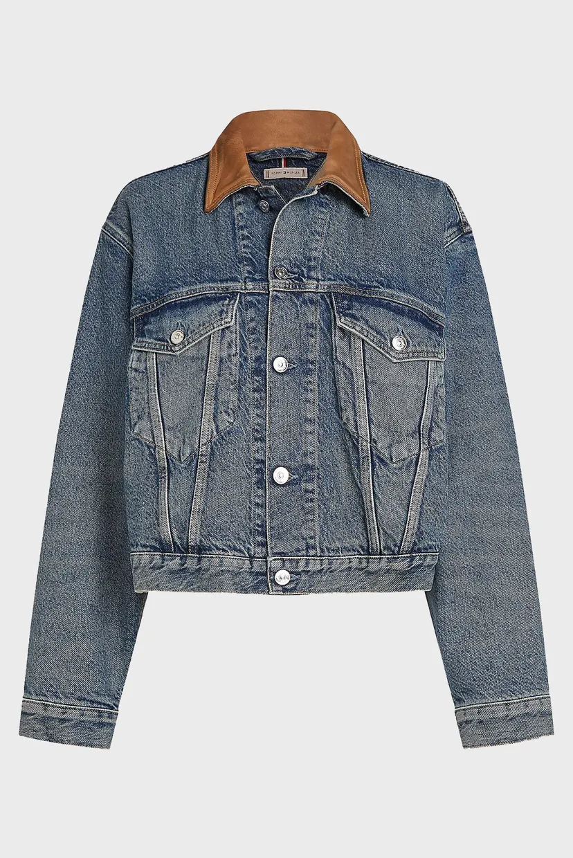 Жіноча синя джинсова куртка DNM MD LS SHORT JACKET KENT 5