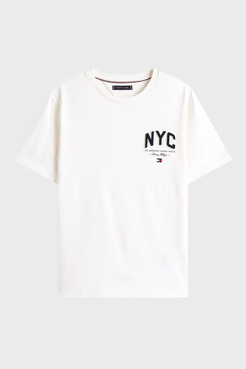 Мужская белая футболка SCRIPT NYC 5