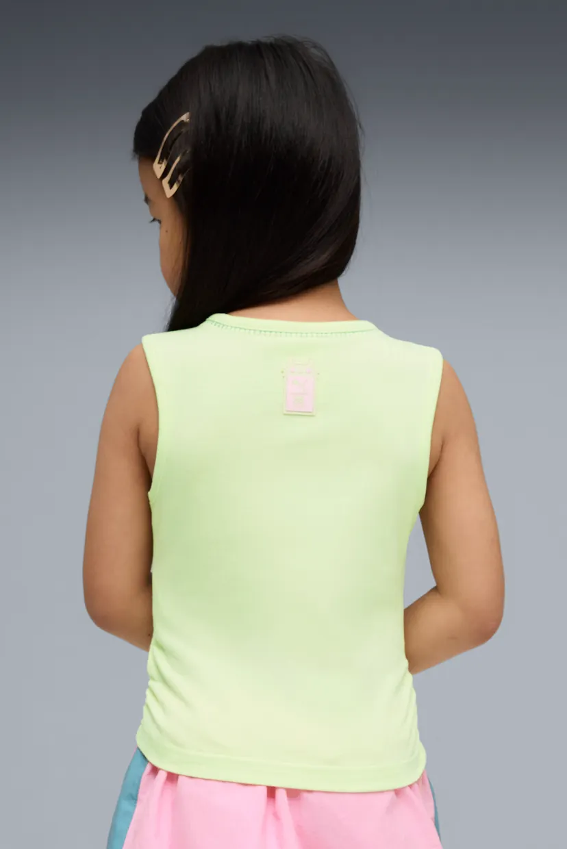 Детская салатовая майка PUMA x GABBY'S DOLLHOUSE Slim Tank Top Kids 3