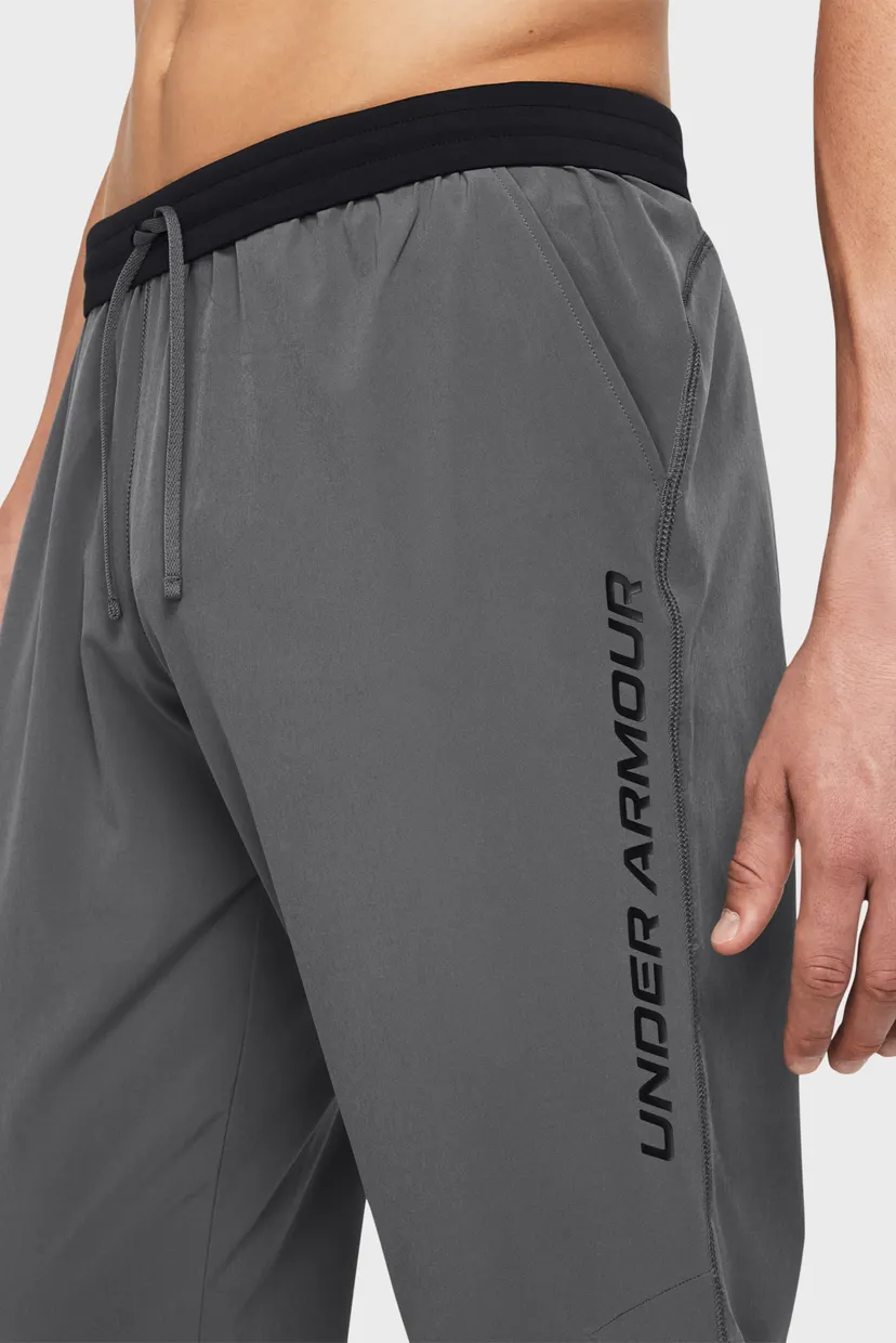 Мужские темно-серые спортивные брюки UA STORM RUN PANT 4