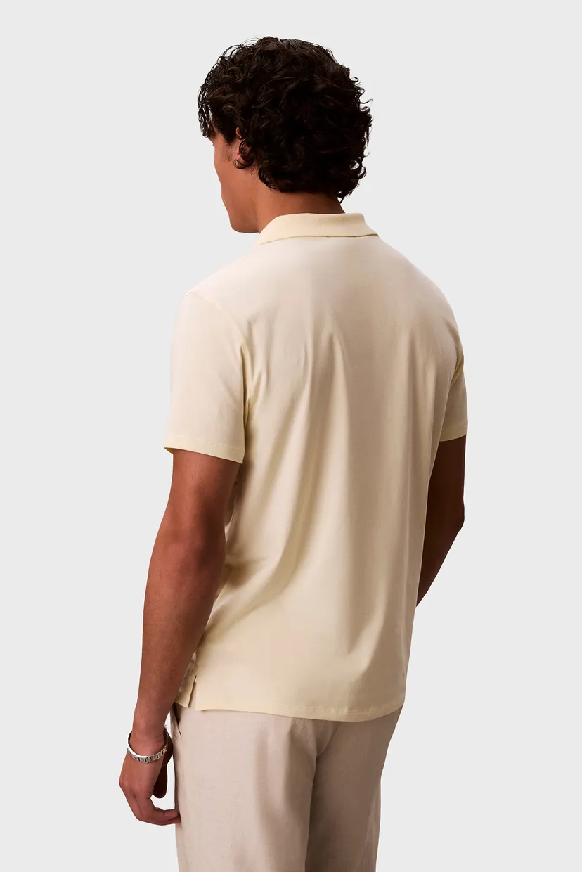 Чоловіче жовте поло SLIM STRETCH 3