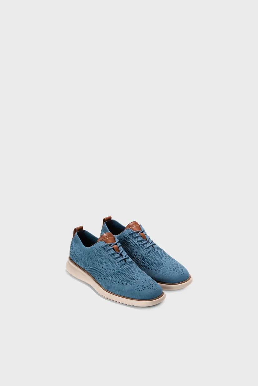 Чоловічі блакитні броги 2.ZERØGRAND Stitchlite™ Wingtip Oxford 5