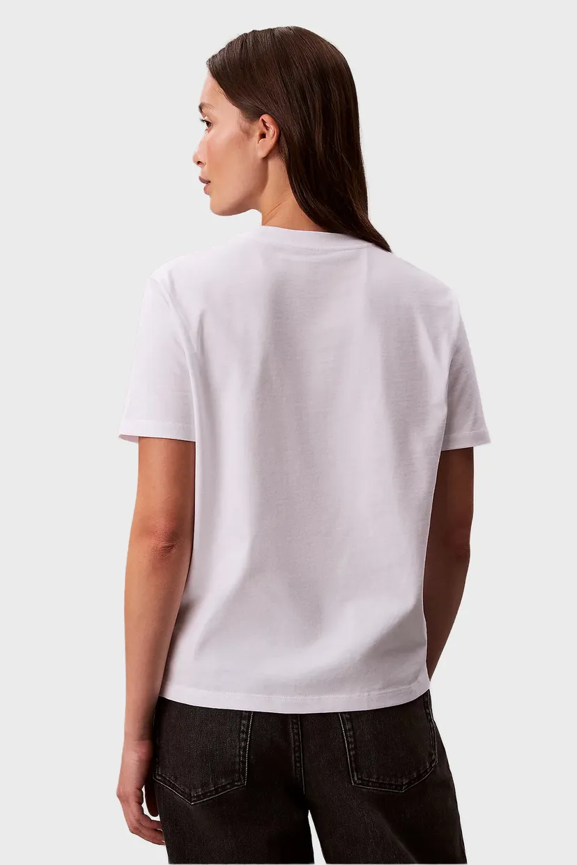 Жіноча біла футболка SS SEQUIN CK GRAPHIC TEE 3