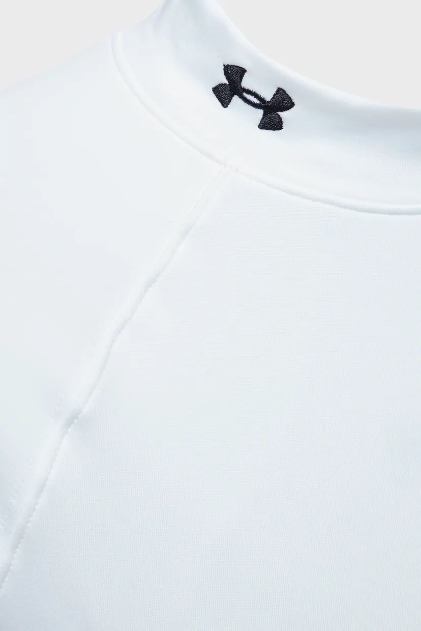 Женский белый лонгслив UA CG Authentics Mockneck 9